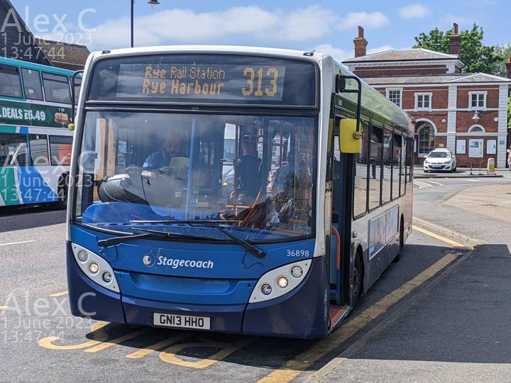 Image of Stagecoach South East vehicle 36898. Taken by Alex C at 13:47:44 on 2023.06.01