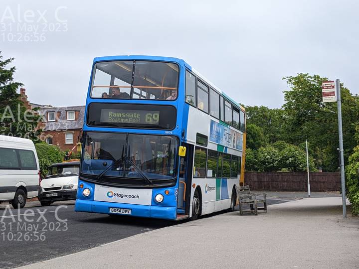 Image of Stagecoach South East vehicle 18176. Taken by Alex C at 10:26:56 on 2023.05.31