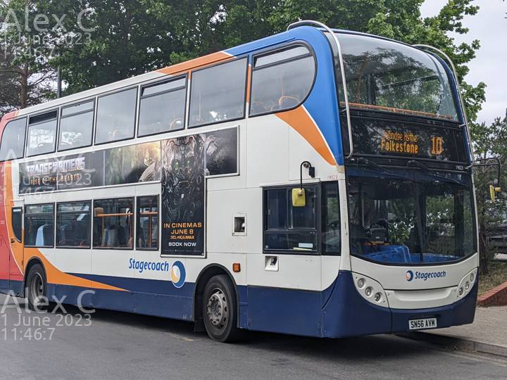 Image of Stagecoach South East vehicle 19023. Taken by Alex C at 11:46:07 on 2023.06.01