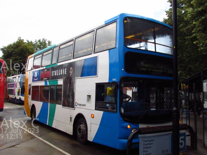 Image of Stagecoach South East vehicle 18167. Taken by Alex C at 09:12:15 on 2023.07.17