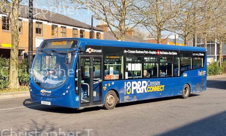 Image of Carousel Buses vehicle 408. Taken by Katherine T at 11:54:10 on 2022.03.08
