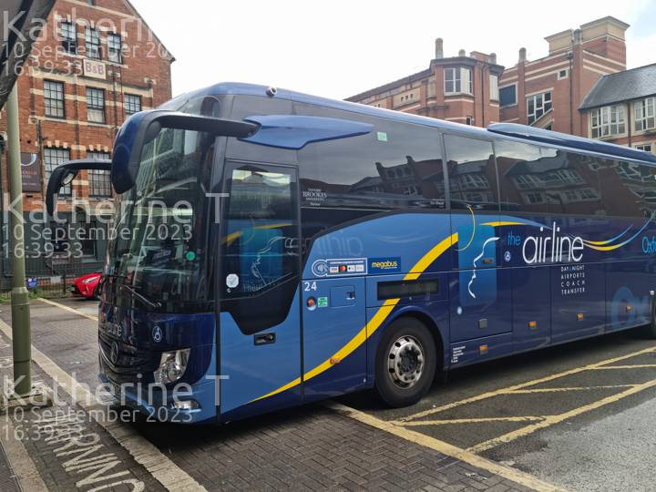 Image of Oxford Bus Company vehicle 24. Taken by Katherine T at 16:39:33 on 2023.09.10