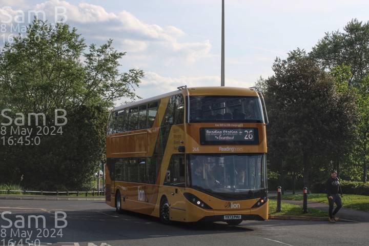 Image of Reading Buses vehicle 246. Taken by Sam B at 16:45:00 on 2024.05.08