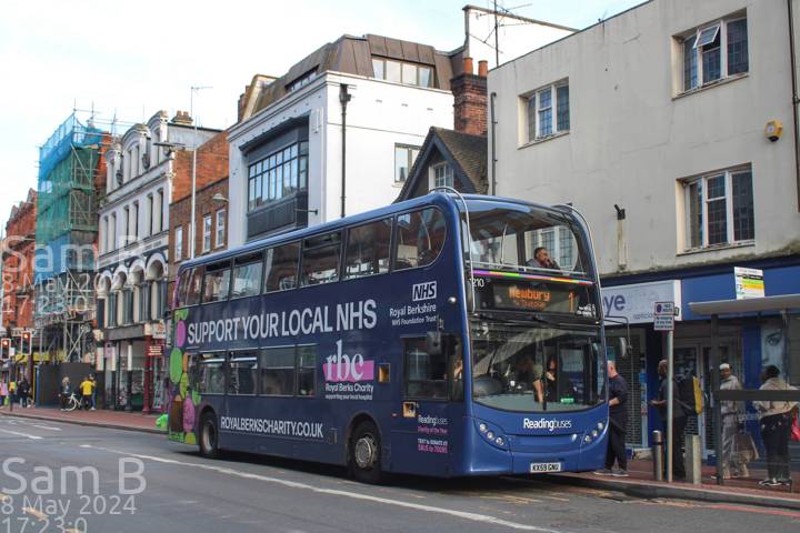 Image of Reading Buses vehicle 1210. Taken by Sam B at 17:23:00 on 2024.05.08