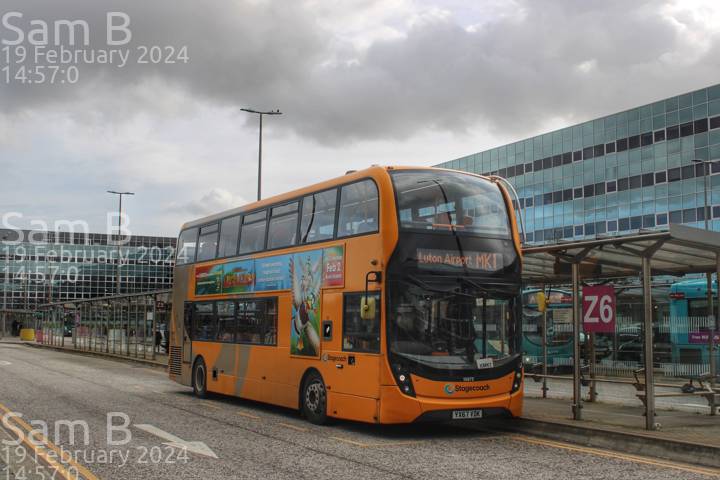 Image of Stagecoach East vehicle 10873. Taken by Sam B at 14:57:00 on 2024.02.19
