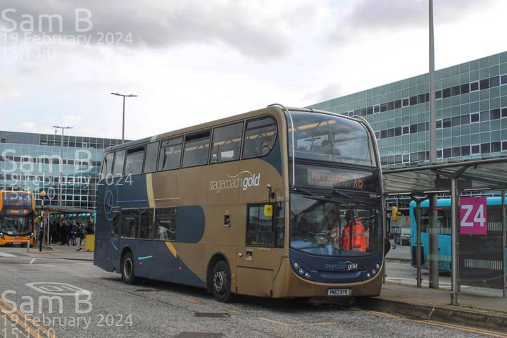 Image of Stagecoach Midlands vehicle 15943. Taken by Sam B at 15:11:00 on 2024.02.19