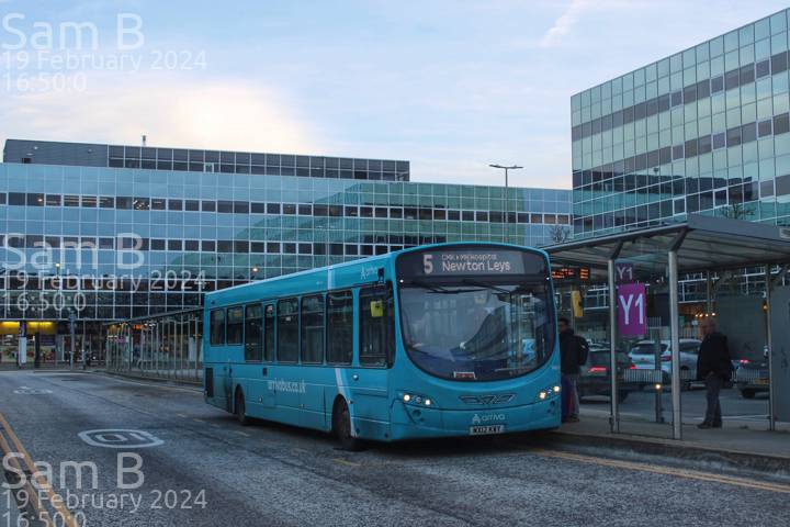 Image of Arriva Beds & Bucks vehicle 3869. Taken by Sam B at 16:50:00 on 2024.02.19
