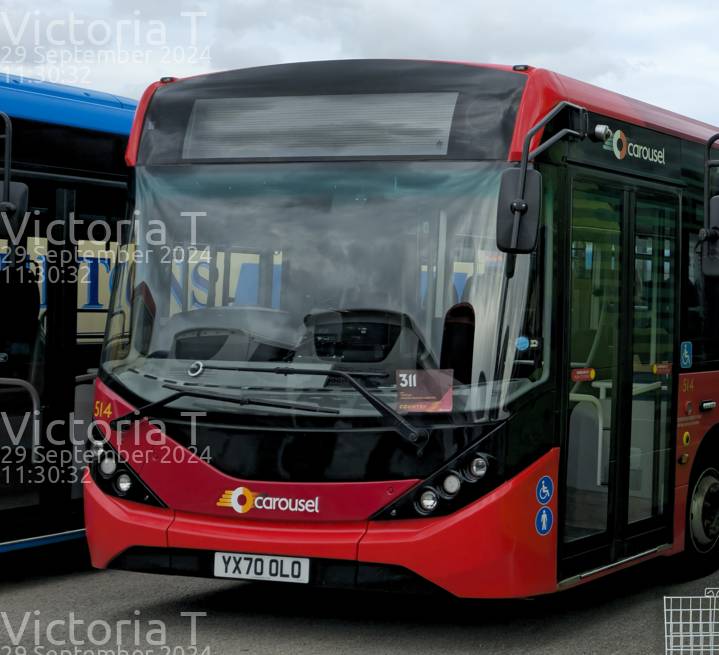 Image of Carousel Buses vehicle 514. Taken by Victoria T at 11:30:32 on 2024.09.29