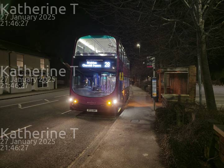 Image of Brighton & Hove vehicle 423. Taken by Katherine T at 21:46:27 on 2025.01.27