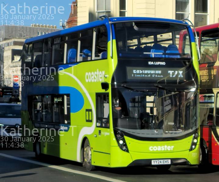 Image of Brighton & Hove vehicle 727. Taken by Katherine T at 11:04:38 on 2025.01.30