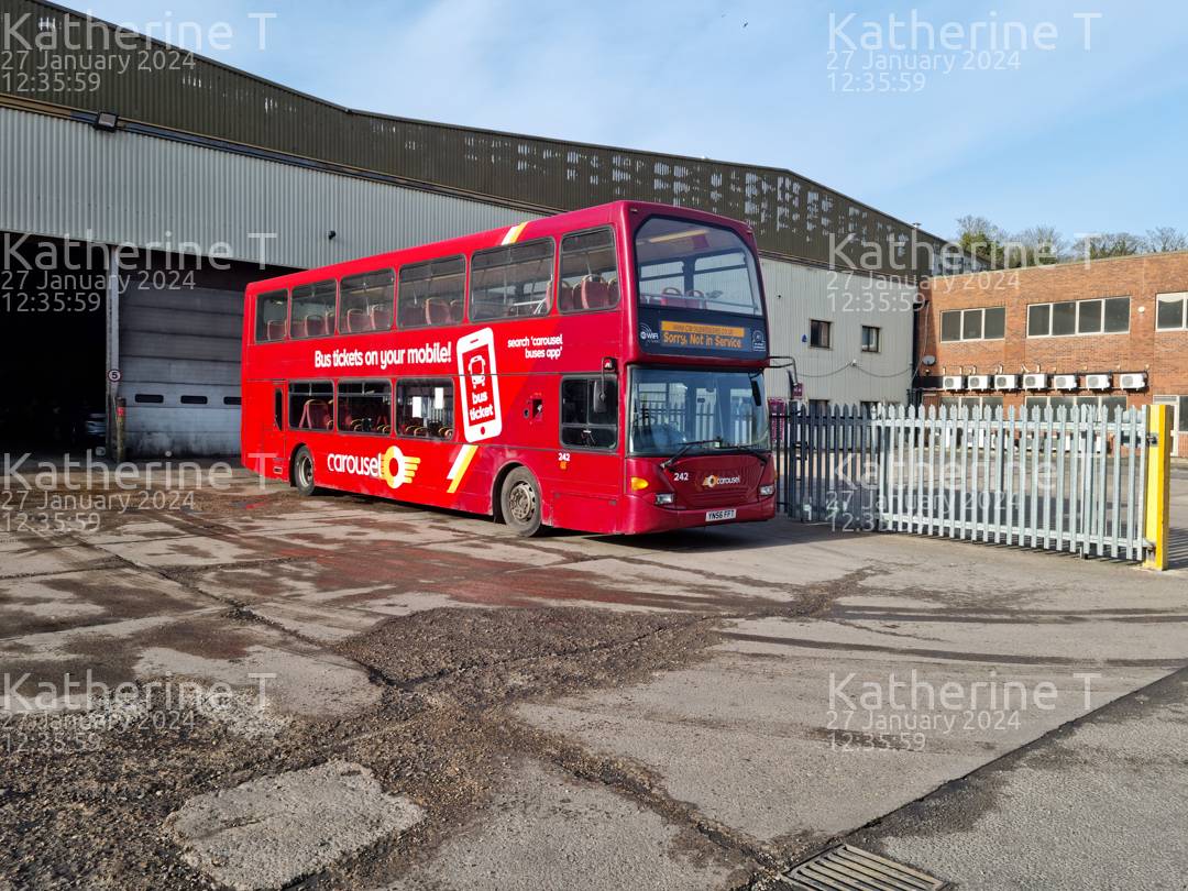 Picture of  vehicle YN56FFT. Taken by 'Katherine T' in January 2024. Image sourced from BBF Images.