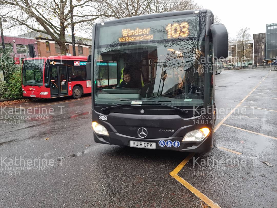 Picture of  vehicle VU18OPK. Taken by 'Katherine T' in December 2024. Image sourced from BBF Images.