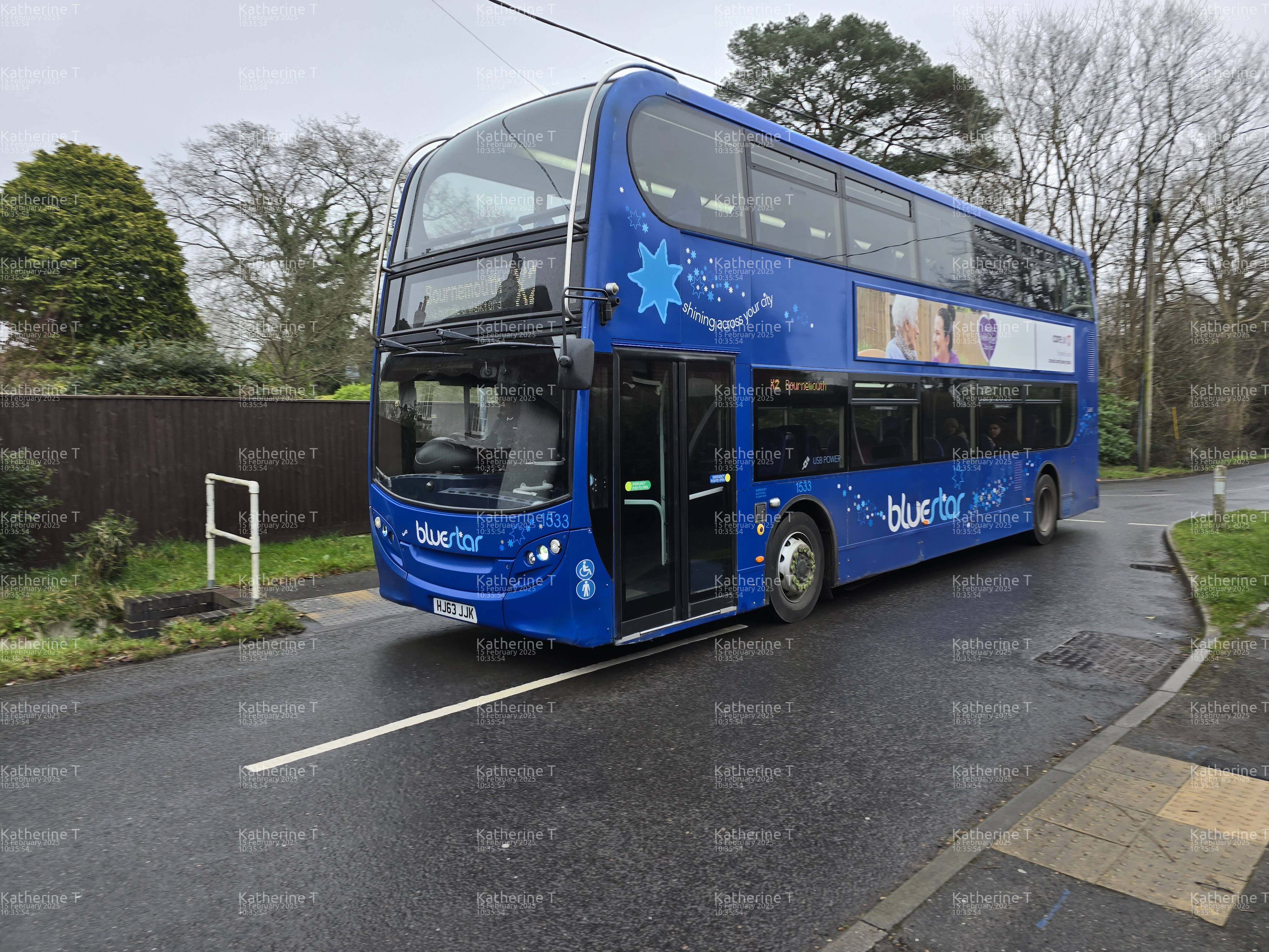 Picture of  vehicle HJ63JJK. Taken by 'Katherine T' in February 2025. Image sourced from BBF Images.