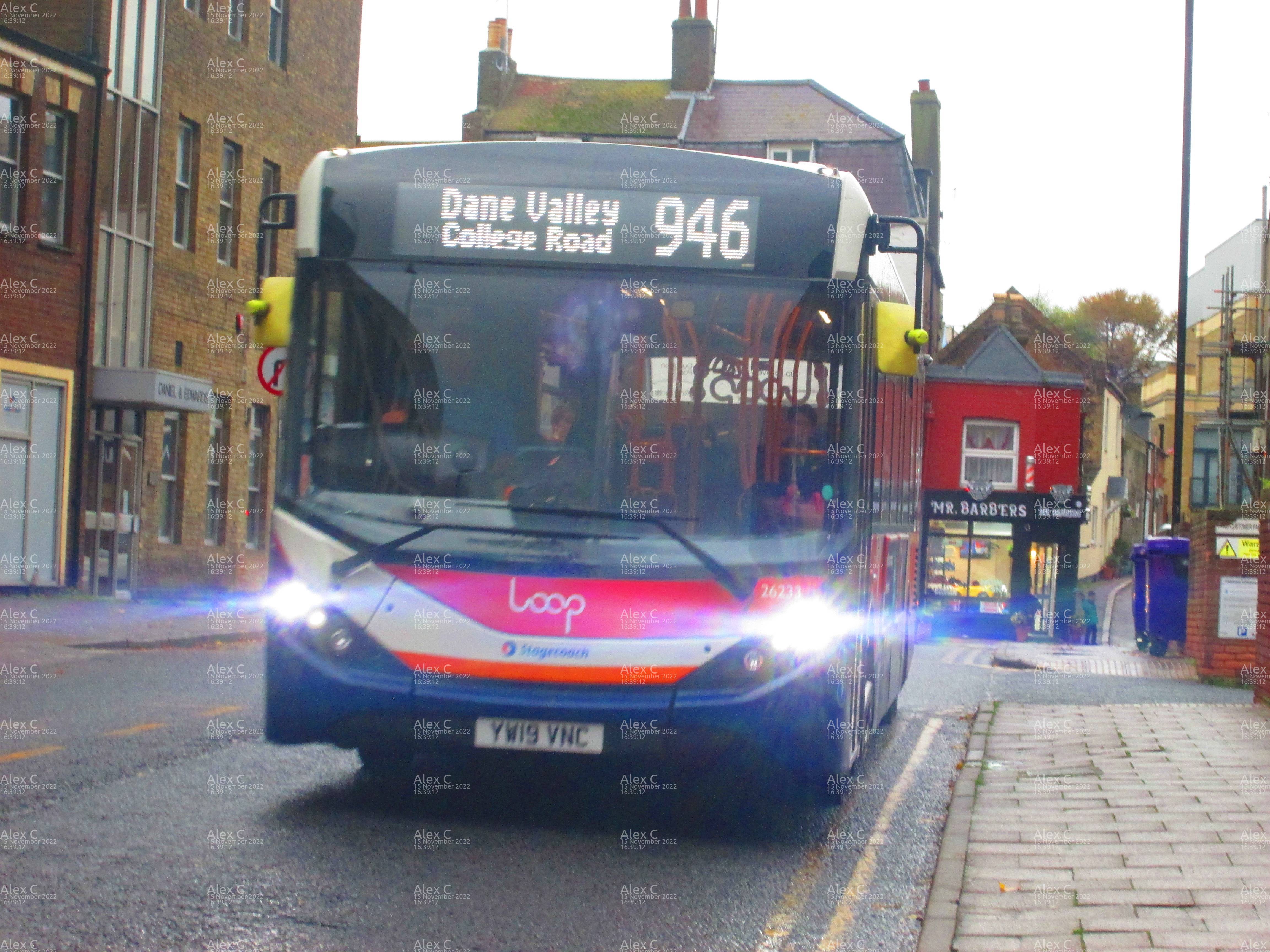 Picture of  vehicle YW19VNC. Taken by 'Alex C' in November 2022. Image sourced from BBF Images.