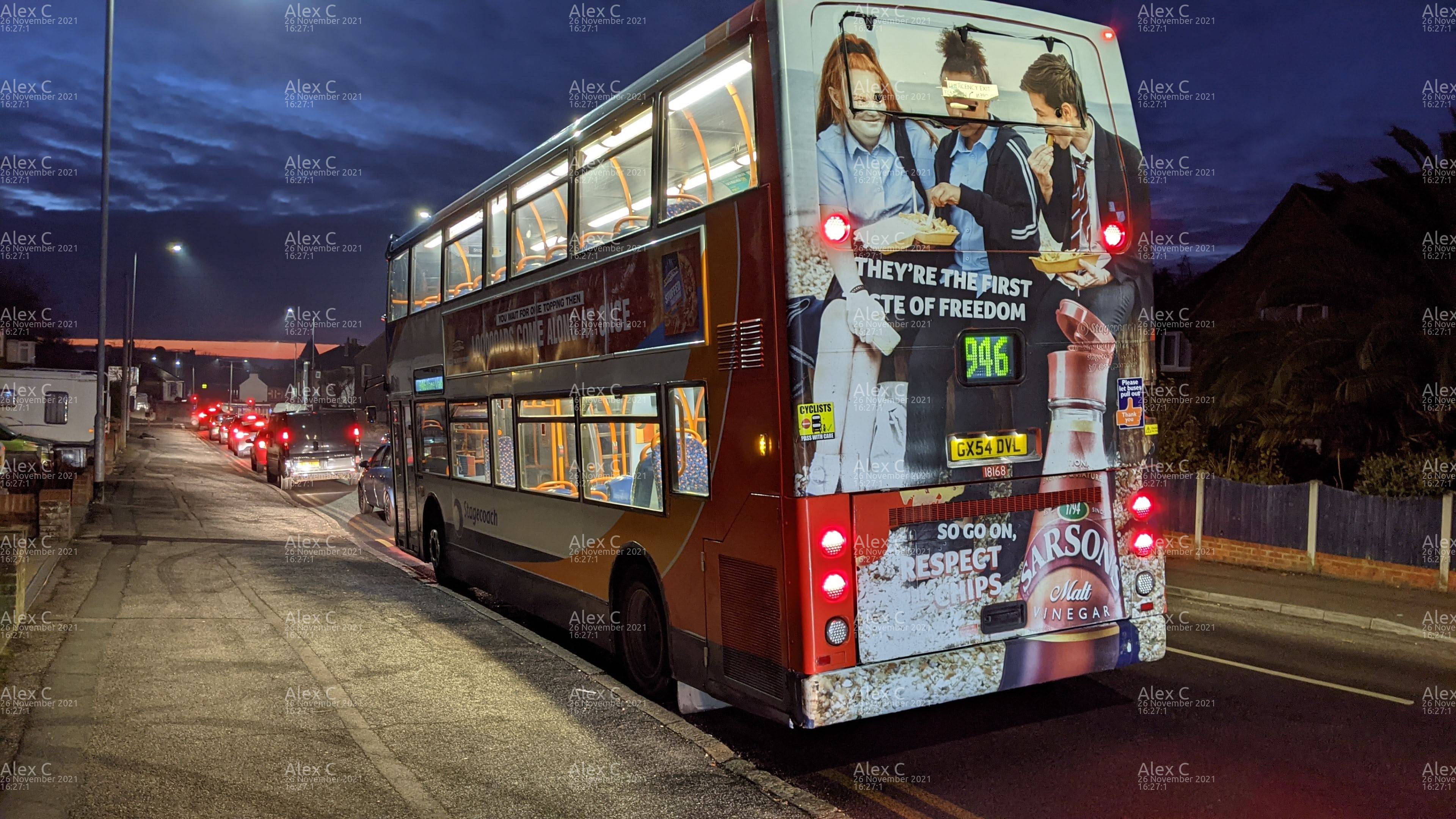 Picture of  vehicle GX54DVL. Taken by 'Alex C' in November 2021. Image sourced from BBF Images.