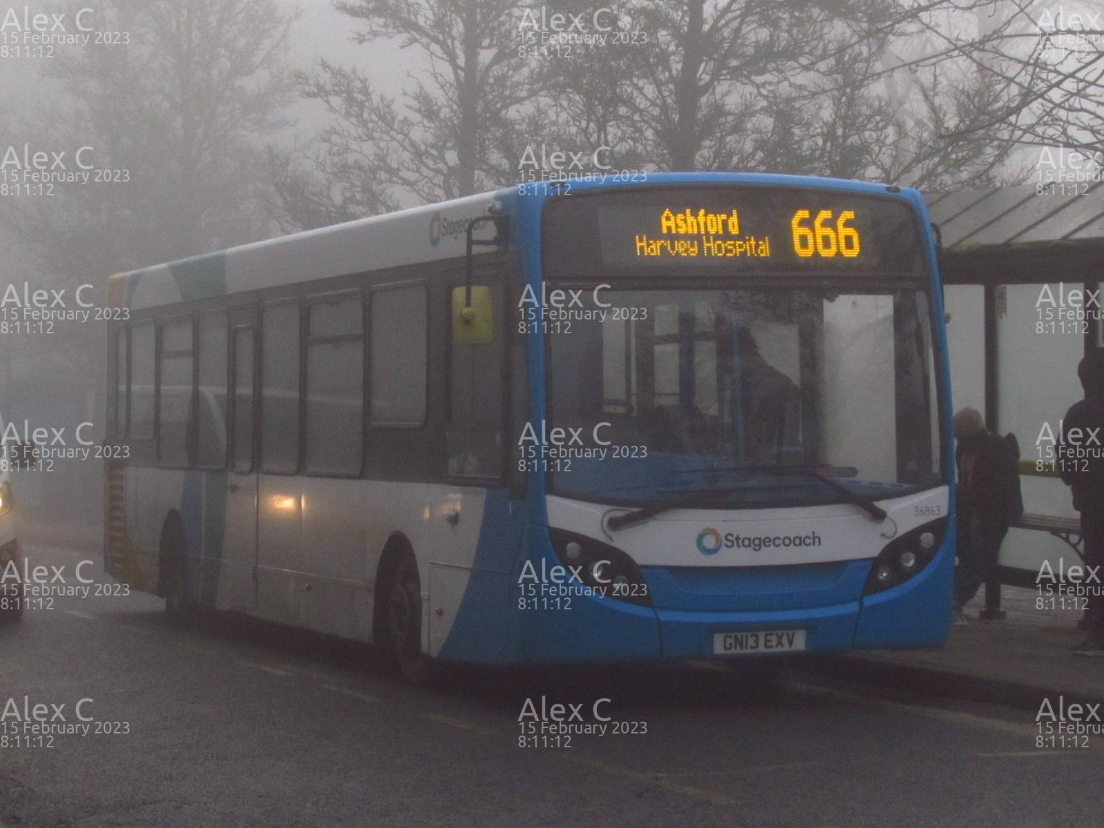 Picture of  vehicle GN13EXV. Taken by 'Alex C' in February 2023. Image sourced from BBF Images.