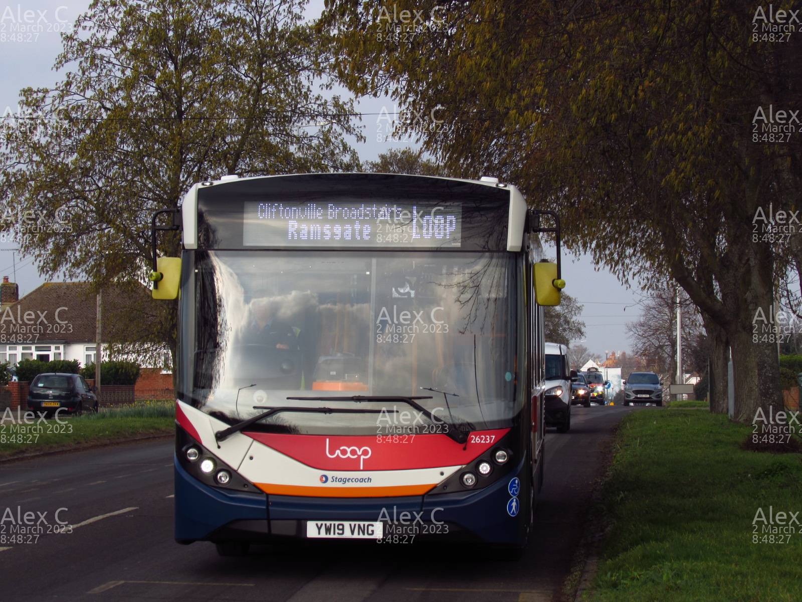 Picture of  vehicle YW19VNG. Taken by 'Alex C' in March 2023. Image sourced from BBF Images.