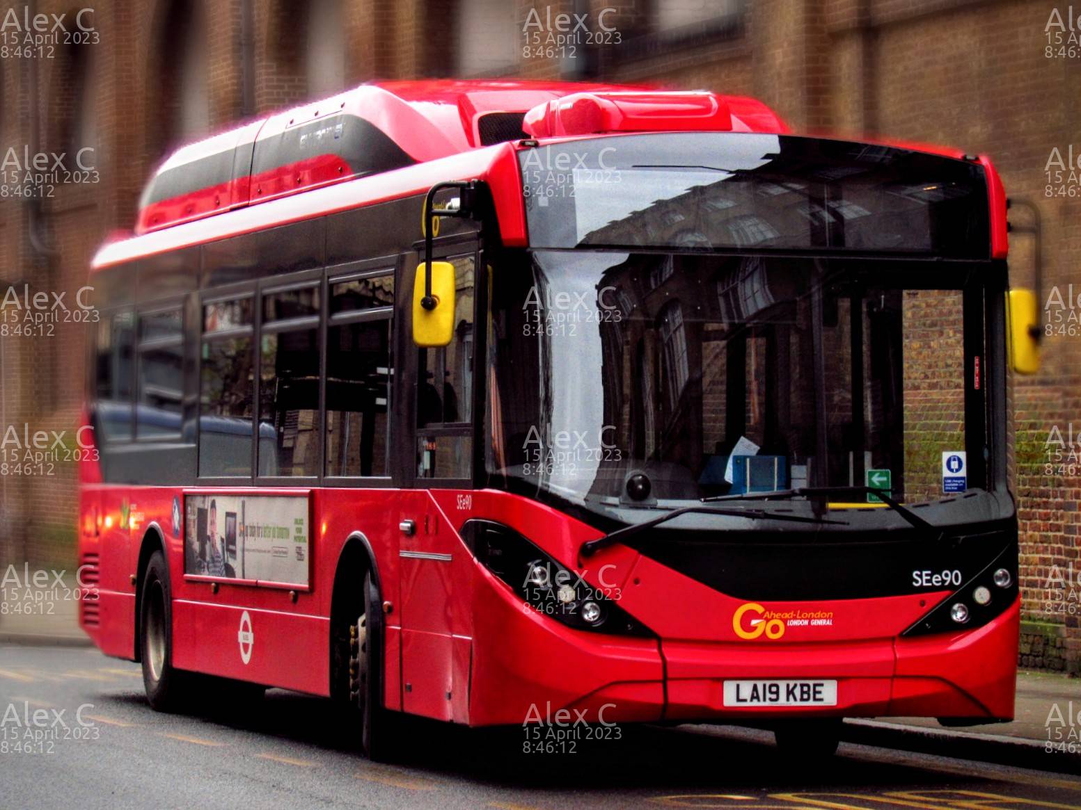 Picture of  vehicle LA19KBE. Taken by 'Alex C' in April 2023. Image sourced from BBF Images.