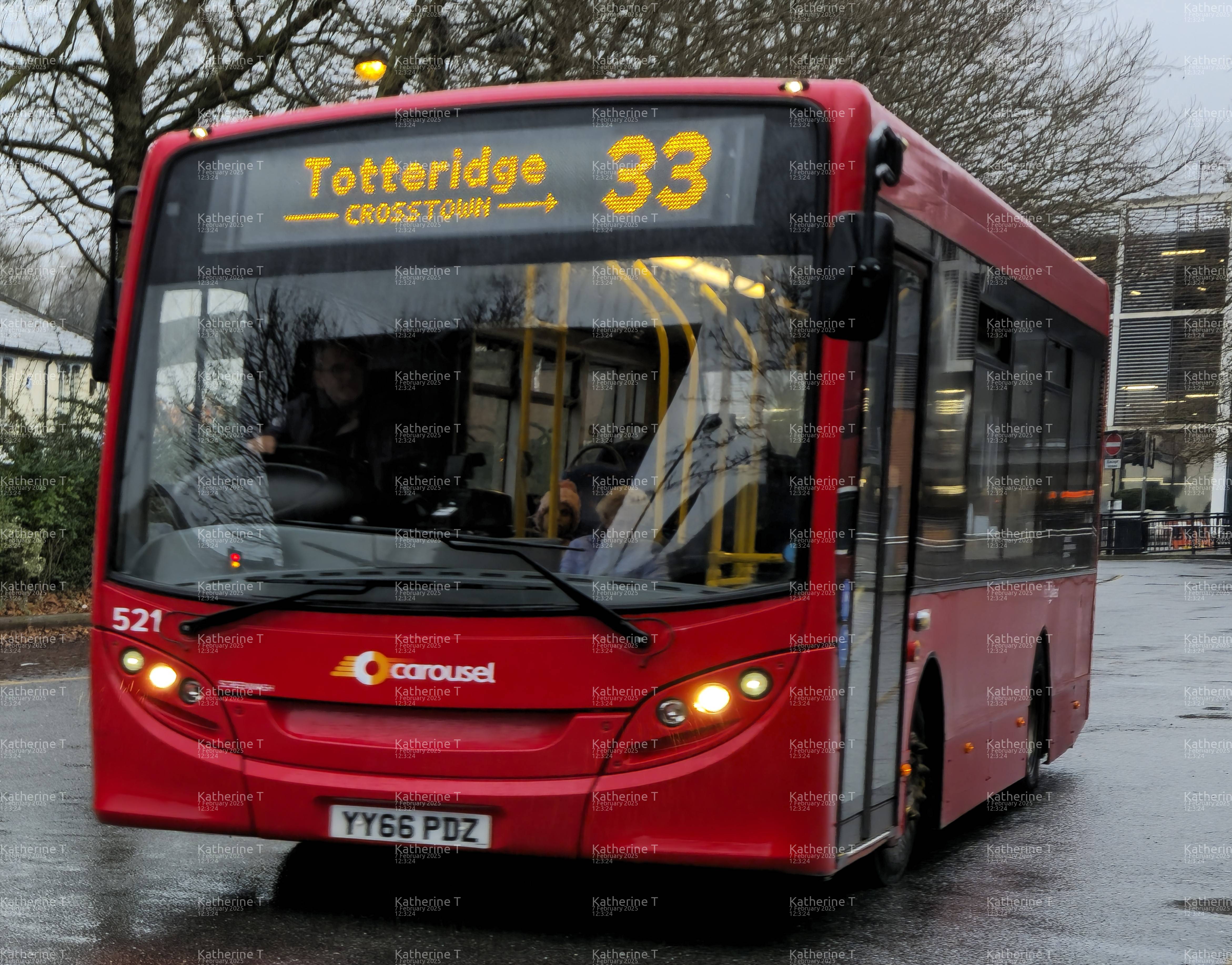 Picture of  vehicle YY66PDZ. Taken by 'Katherine T' in February 2025. Image sourced from BBF Images.